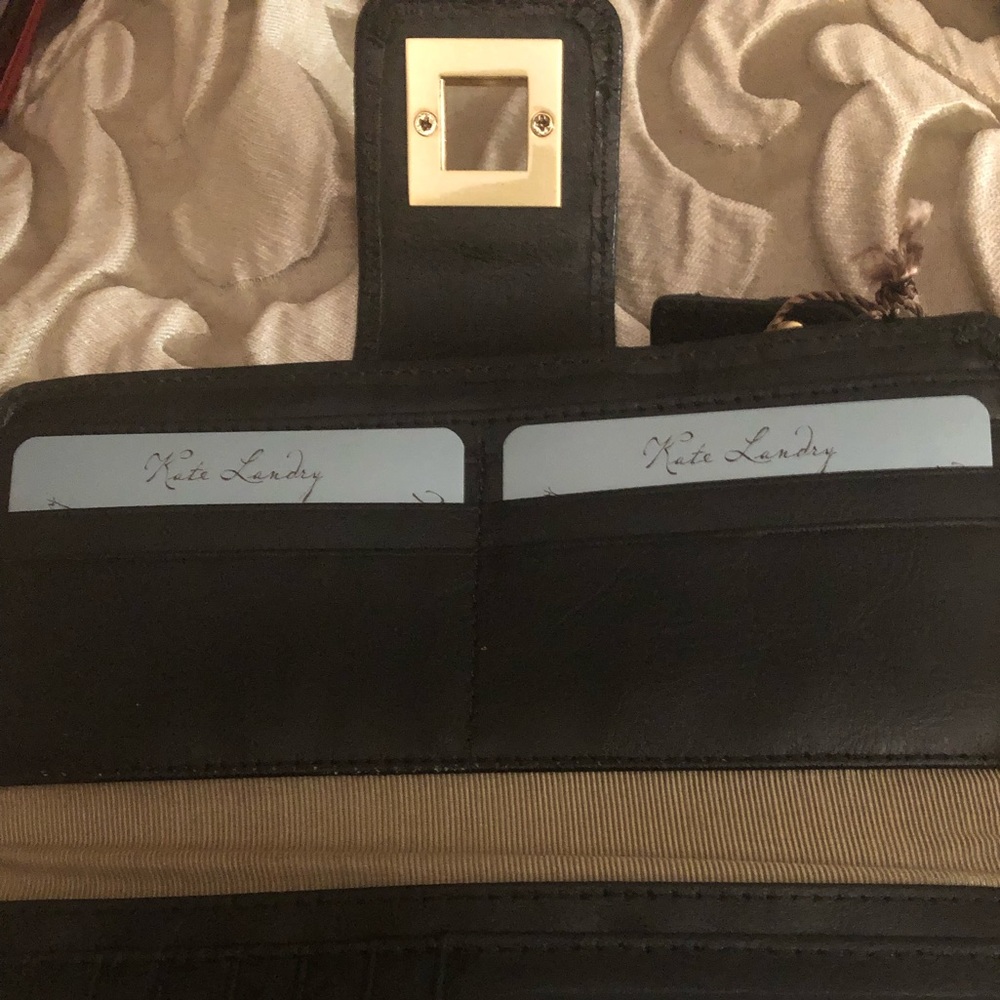 Brand New Kate Landry Black Leather Wallet - Picture 5 of 6
